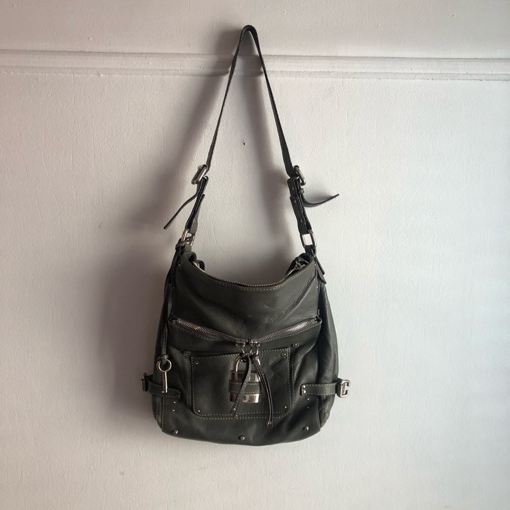 Rare Chloe Paddington messenger bag, grey leather